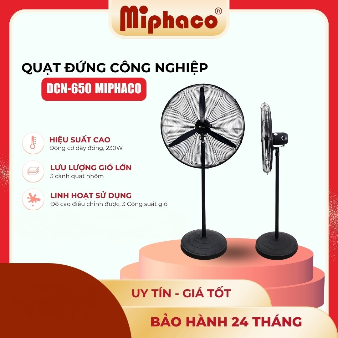 Quạt đứng công nghiệp Miphaco DCN-650